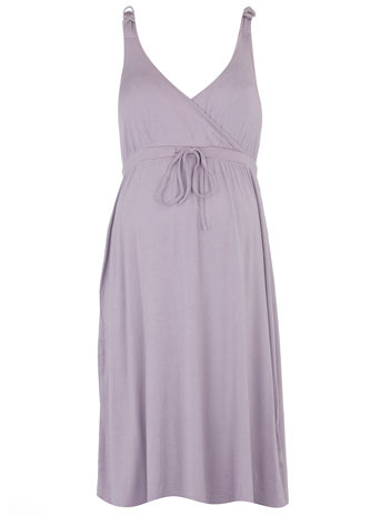 Dorothy Perkins Mamalicious lilac jersey dress