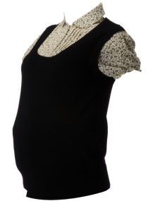 Dorothy Perkins Maternity black 2 in 1 knit