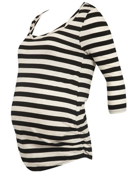 Dorothy Perkins Maternity black stripe top