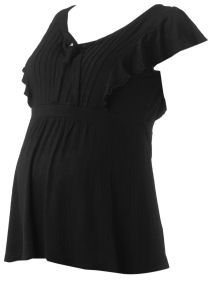 Maternity frill jersey top
