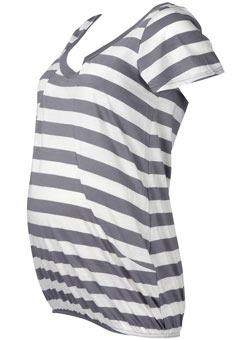 Dorothy Perkins Maternity grey stripe top