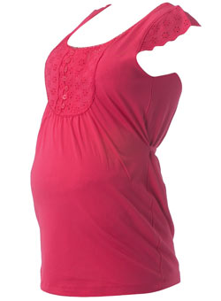 Dorothy Perkins Maternity pink broderie cami