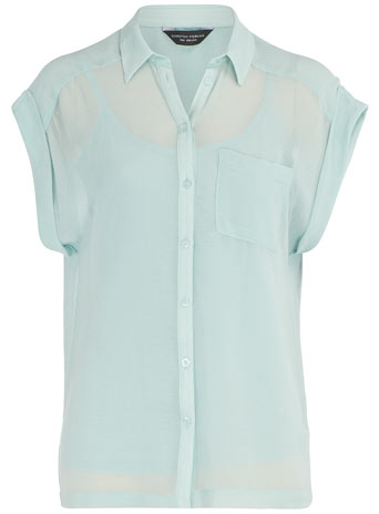 Dorothy Perkins Mint pocket blouse DP05226731