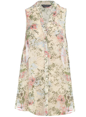 Dorothy Perkins Multi floral drape side blouse DP05206032