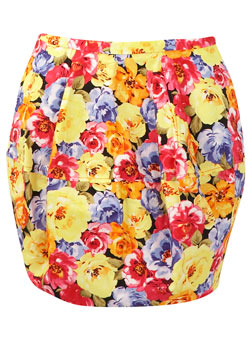 Dorothy Perkins Multi rose barrel skirt