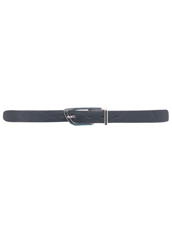 Navy D-buckle jeans belt