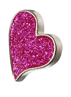 Dorothy Perkins New Breast Cancer Care glitter pin badge
