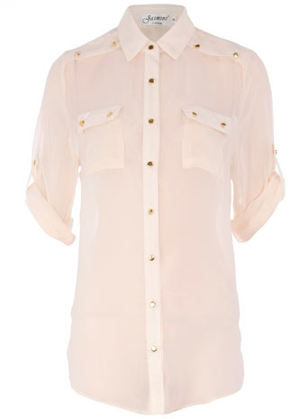 Dorothy Perkins Nude sleeve detail blouse DP80000116
