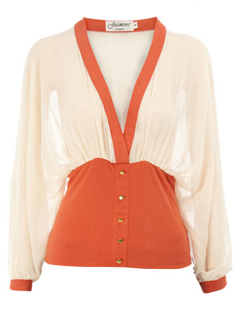 Obi style chiffon blouse DP80000129
