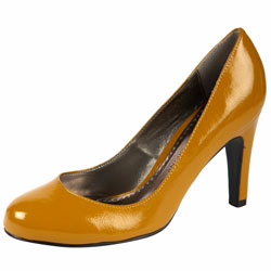 Dorothy Perkins Ochre patent shoes
