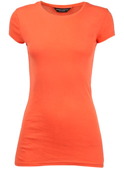 Orange long line t-shirt