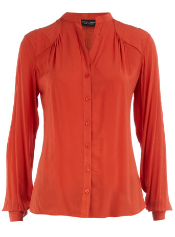 Dorothy Perkins Orange quilted shoulder blouse DP05250374