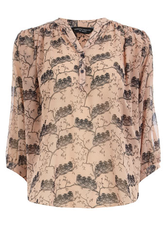 Dorothy Perkins Owl print smock blouse DP05323615