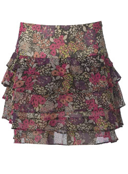 Dorothy Perkins Petite garden print skirt