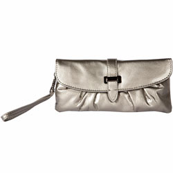 Dorothy Perkins Pewter large tab purse
