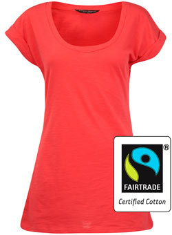 Pink Fairtrade cotton t-shirt