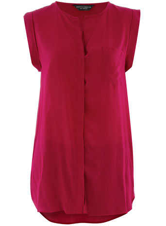 Dorothy Perkins Pink pocket front blouse DP05235615