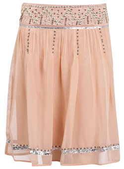 Dorothy Perkins Pink studded skirt