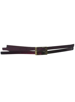Dorothy Perkins Purple double strap jean belt