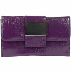 Dorothy Perkins Purple metal plate purse