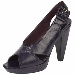 Dorothy Perkins Purple patent peeptoe shoes