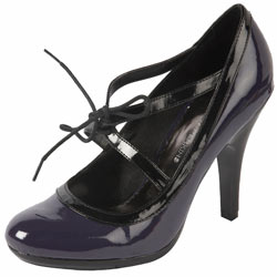 Dorothy Perkins Purple patent round toe shoes