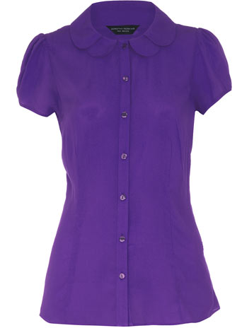 Dorothy Perkins Purple scallop blouse DP05250072