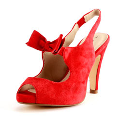 Dorothy Perkins Red bow slingback shoes