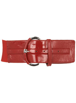 Dorothy Perkins Red cracked paint waist belt