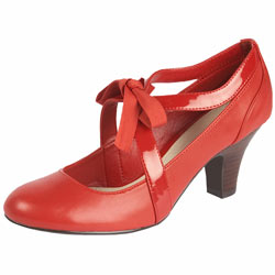 Dorothy Perkins Red tie front shoes