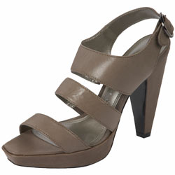Dorothy Perkins Taupe strappy platforms