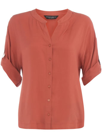 Dorothy Perkins Terrocota square sleeve blouse DP05202667
