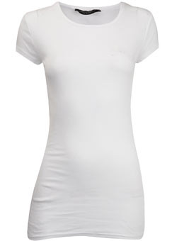 White long line t-shirt