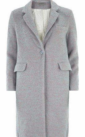Womens Alice  You Blue Pink Long Notched Coat-