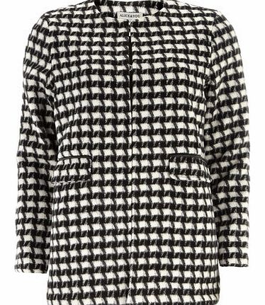 Womens Alice  You Dogtooth Cocoon Coat-