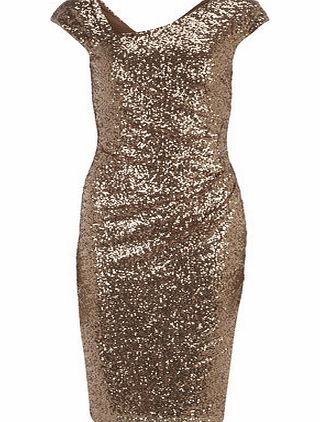 Womens Amy Childs Jasmine champagne sequin