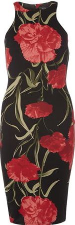 Dorothy Perkins, 1134[^]262015000711199 Womens AX Paris Black rose print midi dress-