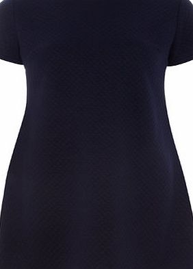 Dorothy Perkins Womens AX paris Navy quilted swing dress- Blue