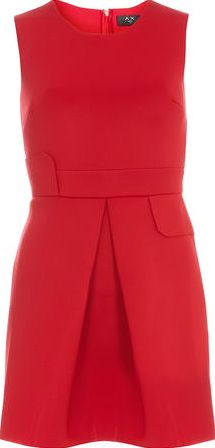 Dorothy Perkins, 1134[^]262015000711166 Womens AX Paris Red pleated skater dress- Red
