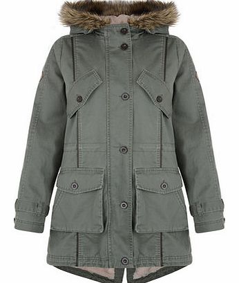 Dorothy Perkins Womens Bellfield Fully Faux fur lined cotton