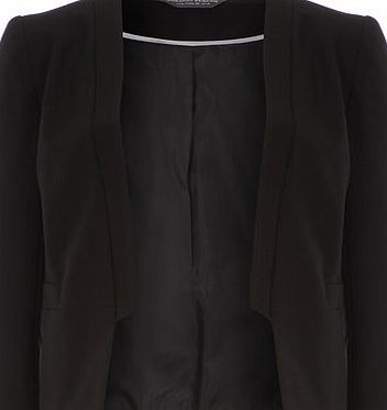 Dorothy Perkins Womens Black Crepe Tux Jacket- Black DP66791910