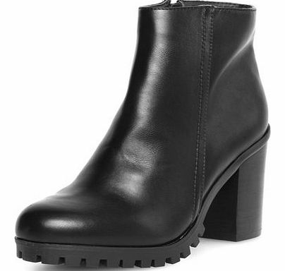 Dorothy Perkins Womens Black heeled Chelsea ankle boots- Black