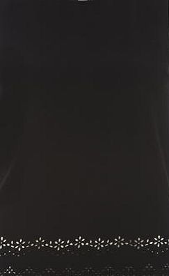 Dorothy Perkins Womens Black Laser Hem Shell Top- Black DP05559510