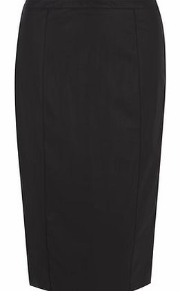 Dorothy Perkins Womens Black Long Leather Look Pencil Skirt-