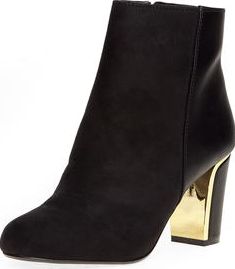 Dorothy Perkins, 1134[^]262015000706388 Womens Black luminate heel boots- Black