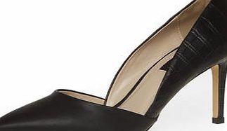 Dorothy Perkins Womens Black mid height 2-part point shoes-