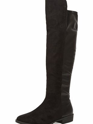 Dorothy Perkins Womens Black suede-effect boots- Black DP22246501