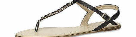 Dorothy Perkins Womens Black t-bar sandals- Black DP19924201