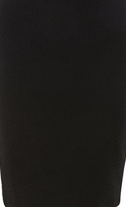 Dorothy Perkins Womens Black Waffle Tube Skirt- Black DP14595710