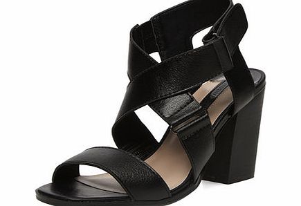 Dorothy Perkins Womens Black Wide Fit block sandals- Black